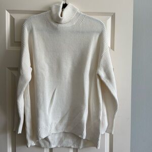 J.Crew cotton/cashmere white sweater size Medium